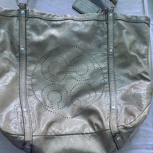 Large Patent leather coach bag